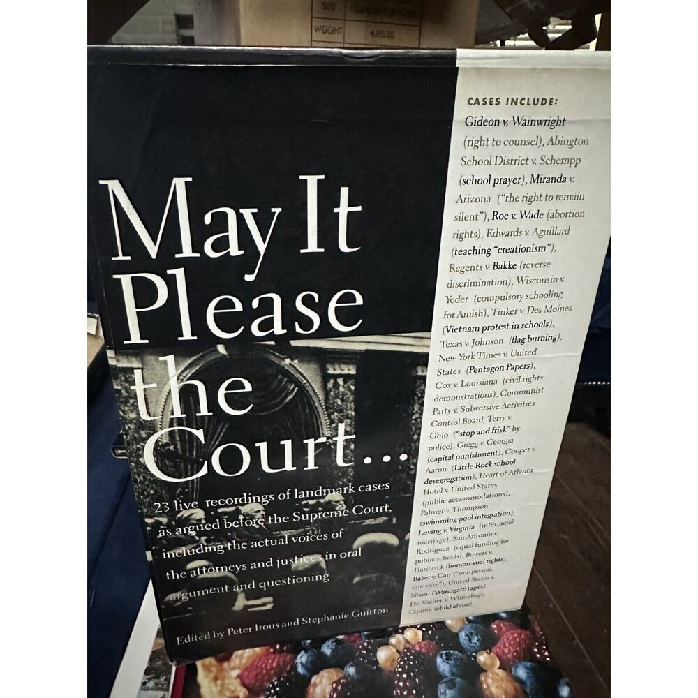 May It Please the Court: Transcripts of 23 Live Recordings Landmark Cases - Tape
